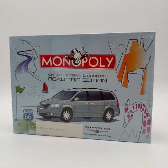 Sealed Ltd Edition Vtg Monopoly Chrysler Town&Country Road Trip Dealer Principal - Picture 1 of 8